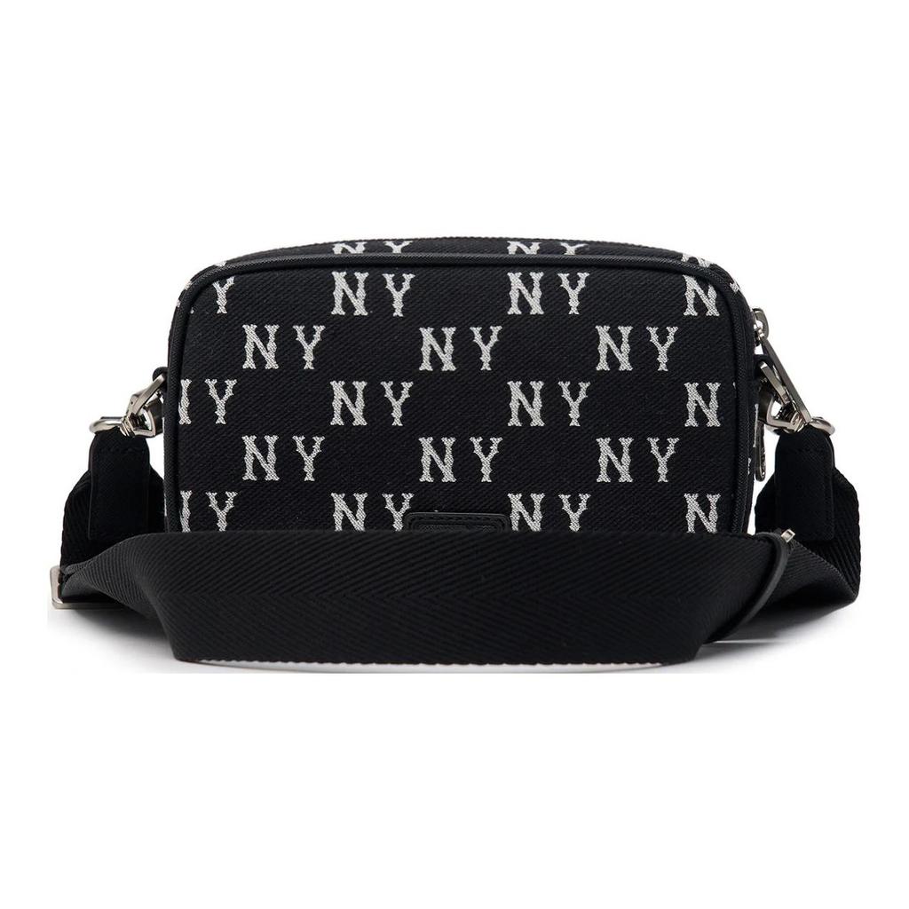 New MLB Cotton And Polyester Blend One Shoulder Handbag Crossbody Bag Regular Unisex Black 3ACRS014N-50BKS