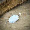 Republic Larimar Gemstone 925 Sterling Silver Jewelry Pendant 1.85" M-61
