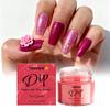 Red Flash Nail Dipping Powder, 3D Glossy Finish & Chip - Resistant, Uniform Coloration Convenient Manicure Kit for Home & Salon