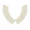 Colletto in Pizzo Leggero Staccabile con Mini Bottoni di Perla Colletto Peter Pan Decorativo per Donna