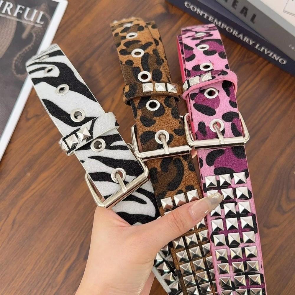 Buckle Gothic Waistband Metal Y2K Belt Fashion Punk Rivet Belt  Rock