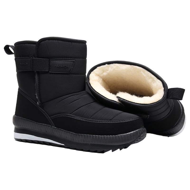 

Зимние снежные ботинки уличные теплые утолщенные нескользящие подошвы Северо-восточные хлопковые ботинки 46