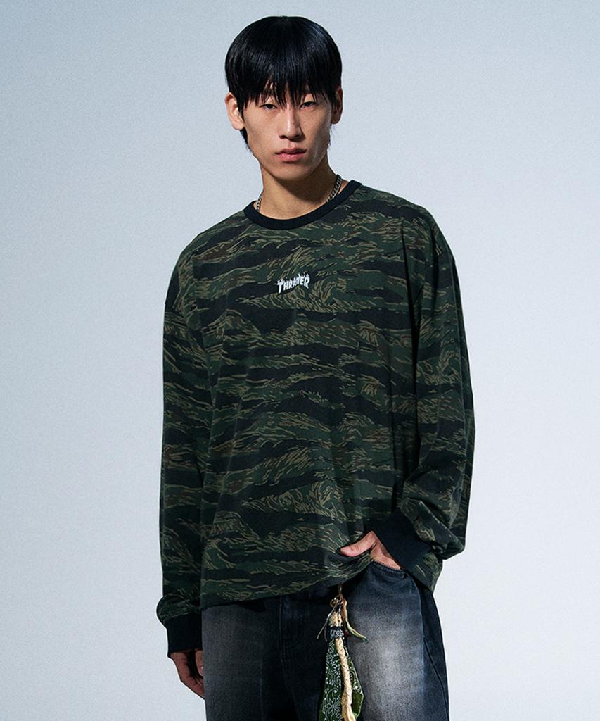 Treasure Flame Logo Long Sleeve Camo