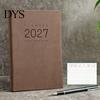 2027 Daily Planner Monthly Agenda, Vintage Sheepskin Texture Cover, Thick Paper Journal Notebook Book for Business Office And Personal Academic Task