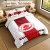 Bedding Set 1 Duvet Cover 2 Pillowcases Nottingham Forest FC Print Soft Bed Linen Bedroom Decor