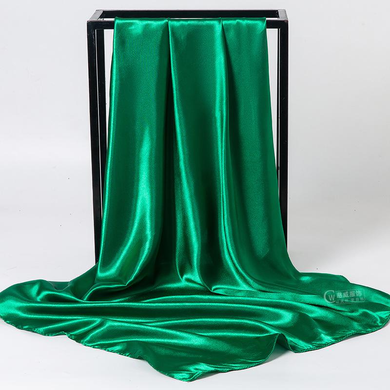 Spring/Summer New Women'S Silk Scarf 90 * 90cm Simulated Silk Twill Square Scarf Fashion Printed Large Square Scarf Professional Scarf