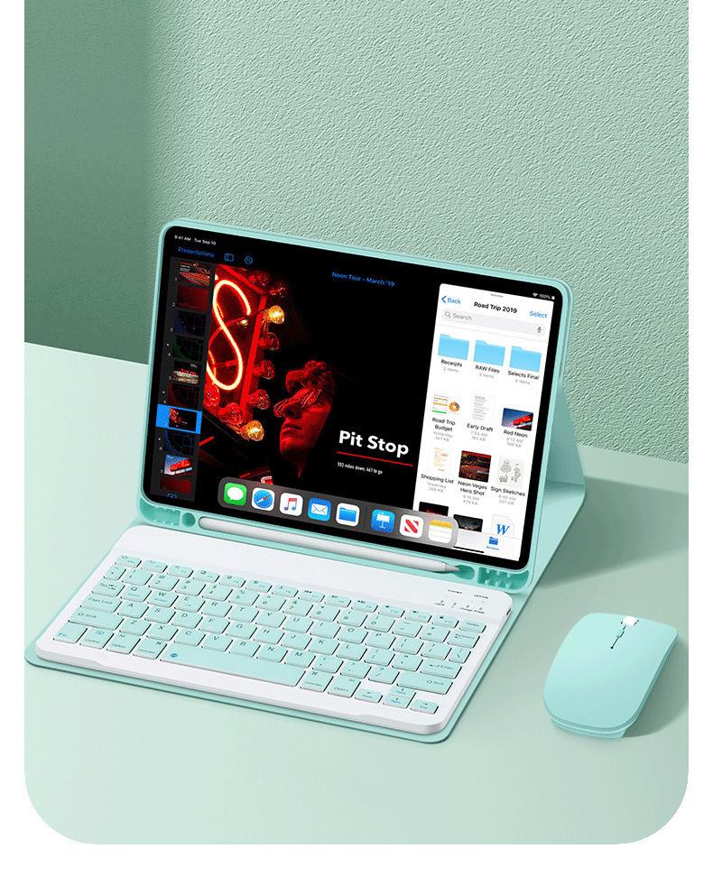 Schutzhülle mit magnetischer Bluetooth-Tastatur für iPad Air 5 & 9. Generation, sturzsicher, umfassend