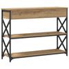 Console Table with Drawers Artisan Oak 100 x 28 x 75 cm