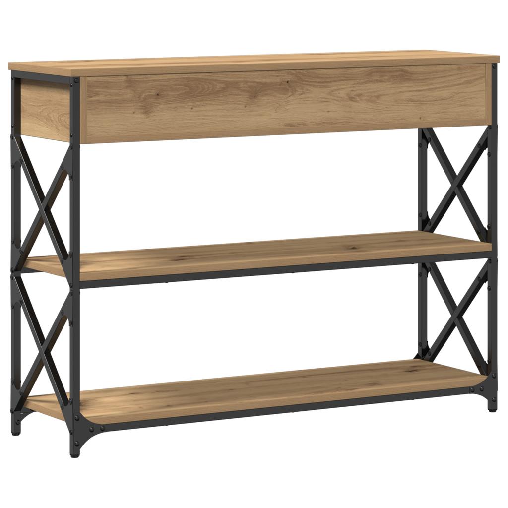 Console Table with Drawers Artisan Oak 100 x 28 x 75 cm