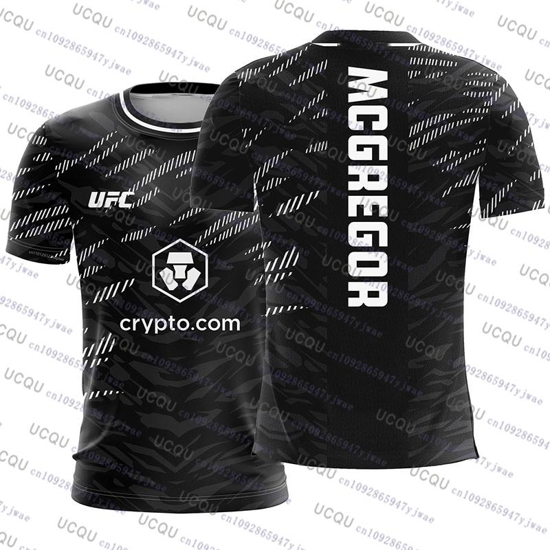 ETST 03 UFC 2025 Nieuwe Mode Conor McGregor Mixed Martial Art T-shirt 3D Print Korte Mouw Vechten Tops Vintage Sportkleding MMA Jersey S