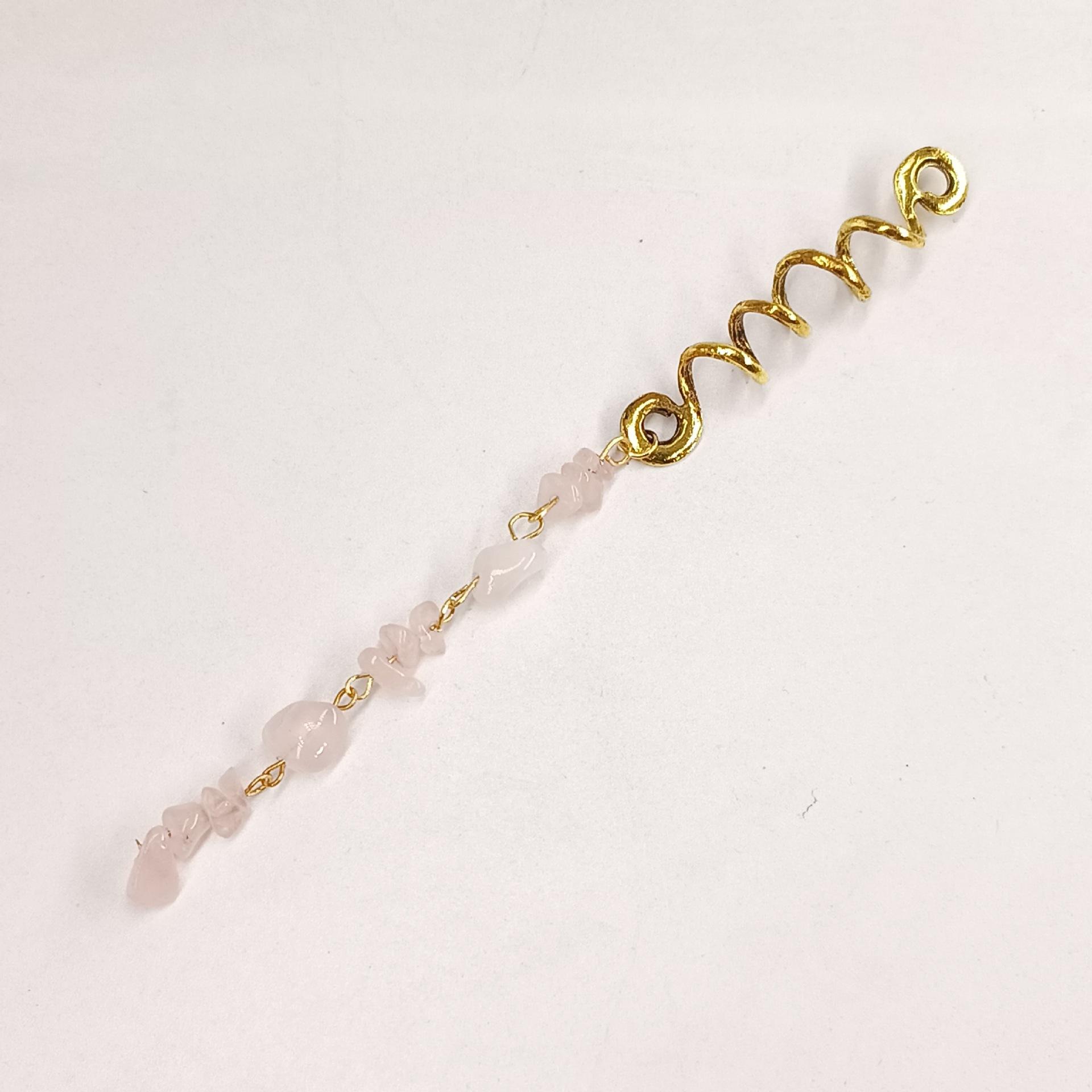 

Индивидуальность преувеличенная коса Шнур для волос Индивидуальный кулон из натурального камня Кольцо для волос Этнический стиль Веревка для головы Дреды Винтажная заколка для волос