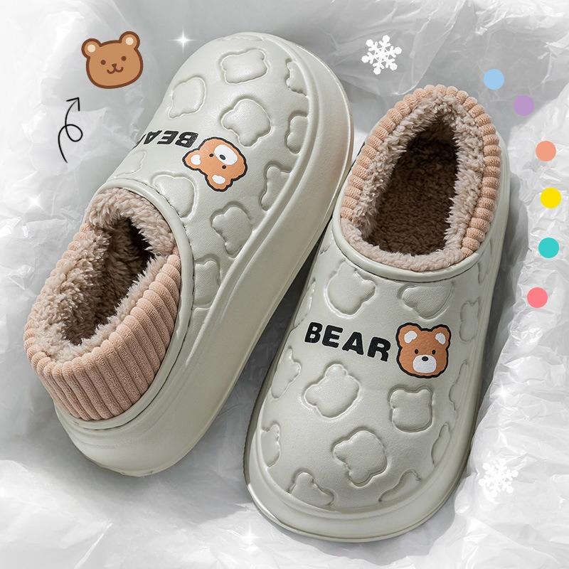 New Indoor Home Anti-slip Slippers for Women Wearing Cotton Shoes