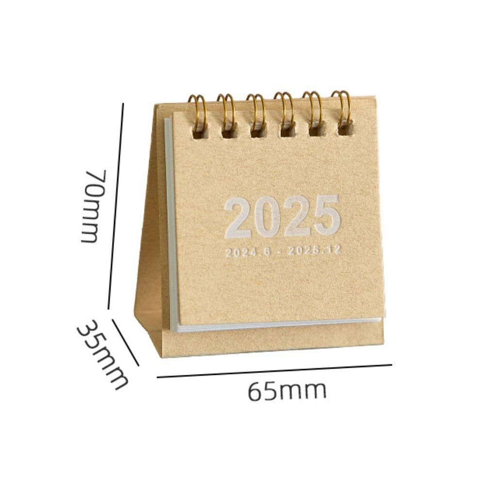 Home Decoration Mini Calendar Thick Paper Desktop Decorations 2025 Daily Planner
