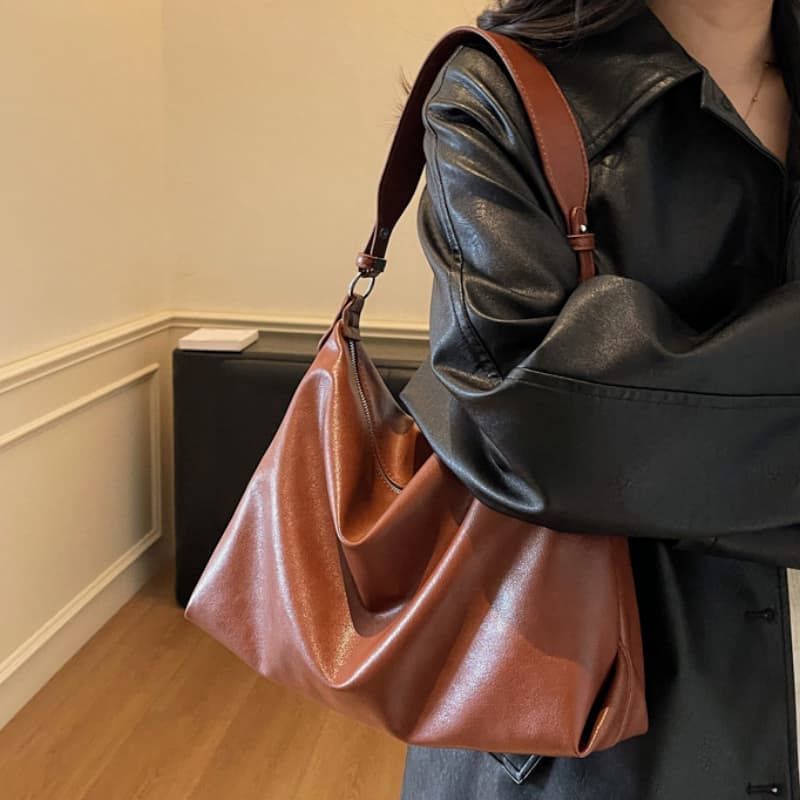 New large-capacity women's shoulder messenger tote bag