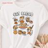 Cat Bread T Shirt Foodie Kittten Pet Owner Loaf Lover Mom Vintage Washed Stylish Casual Soft Designer Clothes Stretched Homme