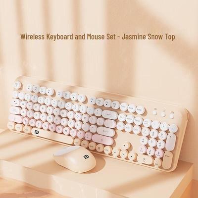 Fude EK8870 Retro Kabelloses Tastatur-Maus-Set