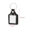 Sublimation Blank Round Keychain with for Key Ring Heat Transfer Keychain for Christmas Valentine Graduation Day Present