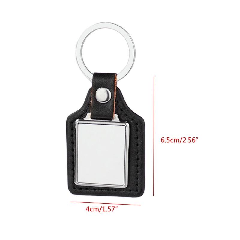 Sublimation Blank Round Keychain with for Key Ring Heat Transfer Keychain for Christmas Valentine Graduation Day Present