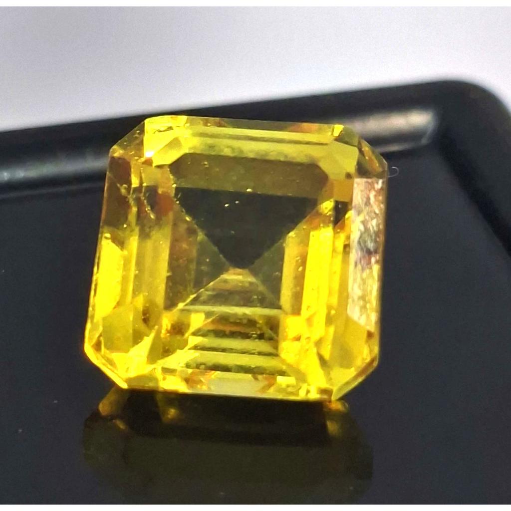 Certified Natural Yellow Sapphire Asscher Cut 5-7 Ct Fabulous Loose Gemstone