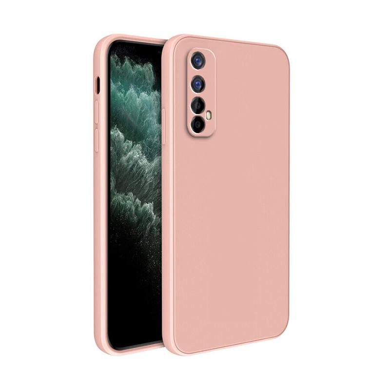 Al Soft Case for OPPO Realme 7 Camera Protection Square Liquid Silicone Realme7 5G Classic Shockproof Covers Fundas