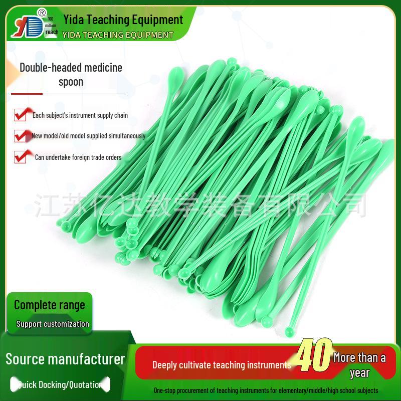 Dual-Headed Colored Medicine and Weighing Spoon, Small Plastic Lab Spoon Plastic