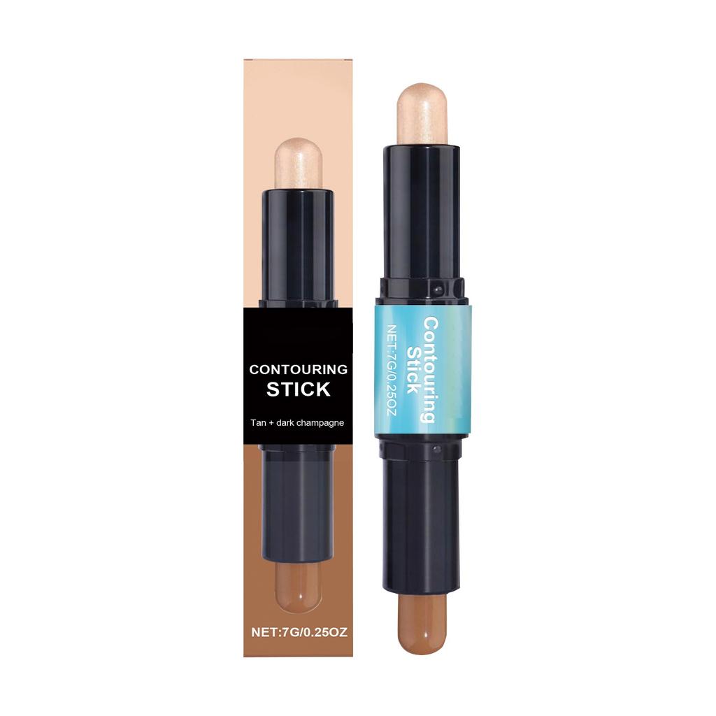 2in1 Facial Shaping And Contouring Stick, Contouring Cream, Concealer Three Dimensional Stick,1pc,