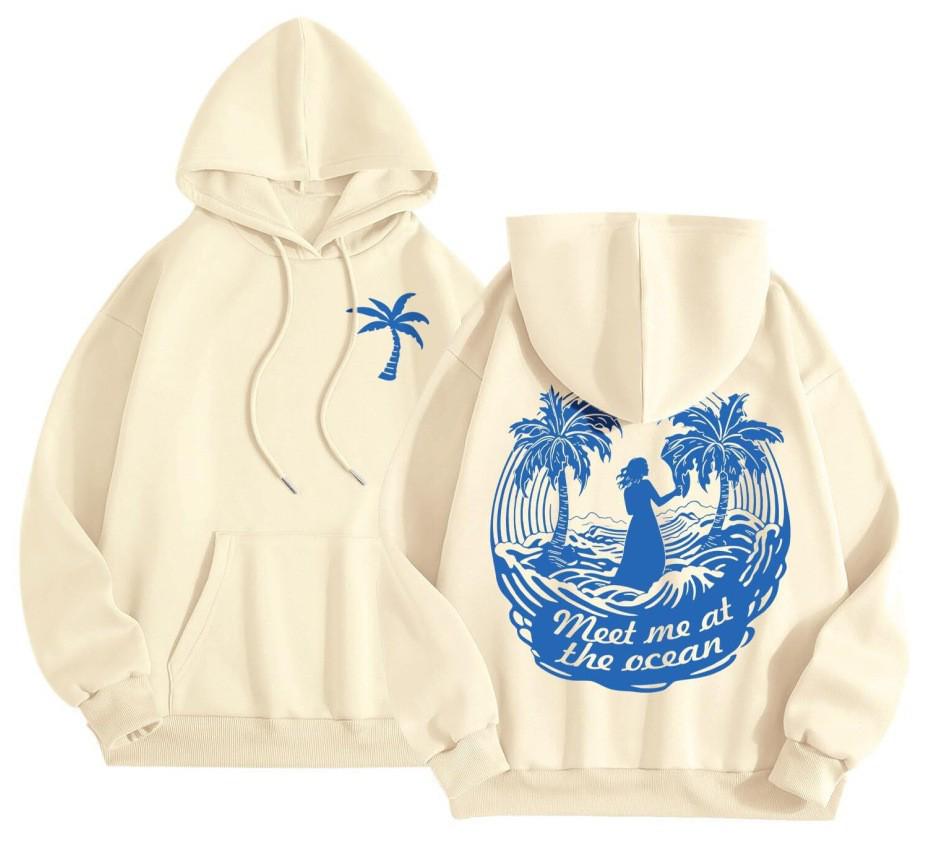 Plus Size Women's Retro Hip Hop Hoodie - Street Style Letter Print, Loose Fit, Autumn/Winter Fashion