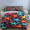 Colorful Starfish Pattern. Bedding Sets Duvet Cover Sets Duvet Covers Pillowcases(1 * Duvet Cover 2 * Pillowcases, Without Duvet Insert)