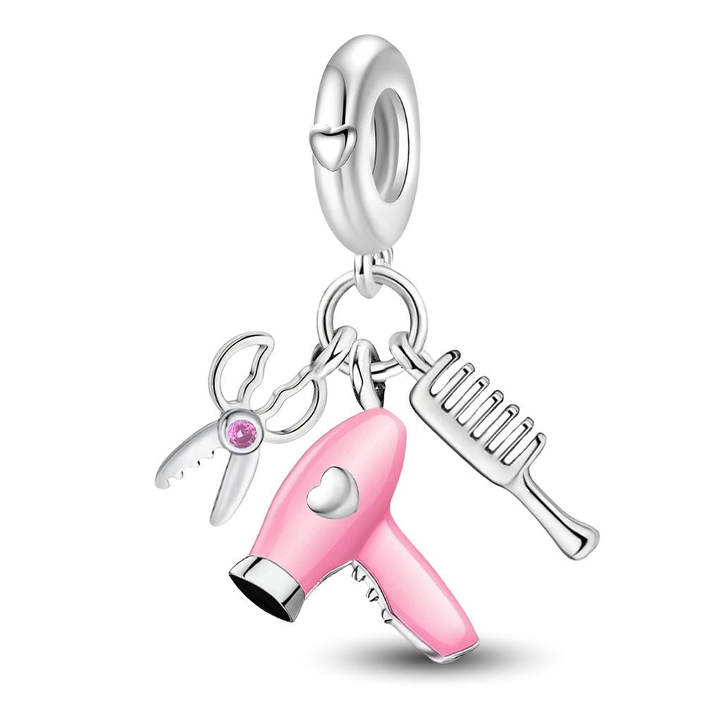 Copper Pink Cake Bag High Heels Pendant Beads Fit Diy Bracelet Necklace Making Gift Of High Quality Fine Jewelry