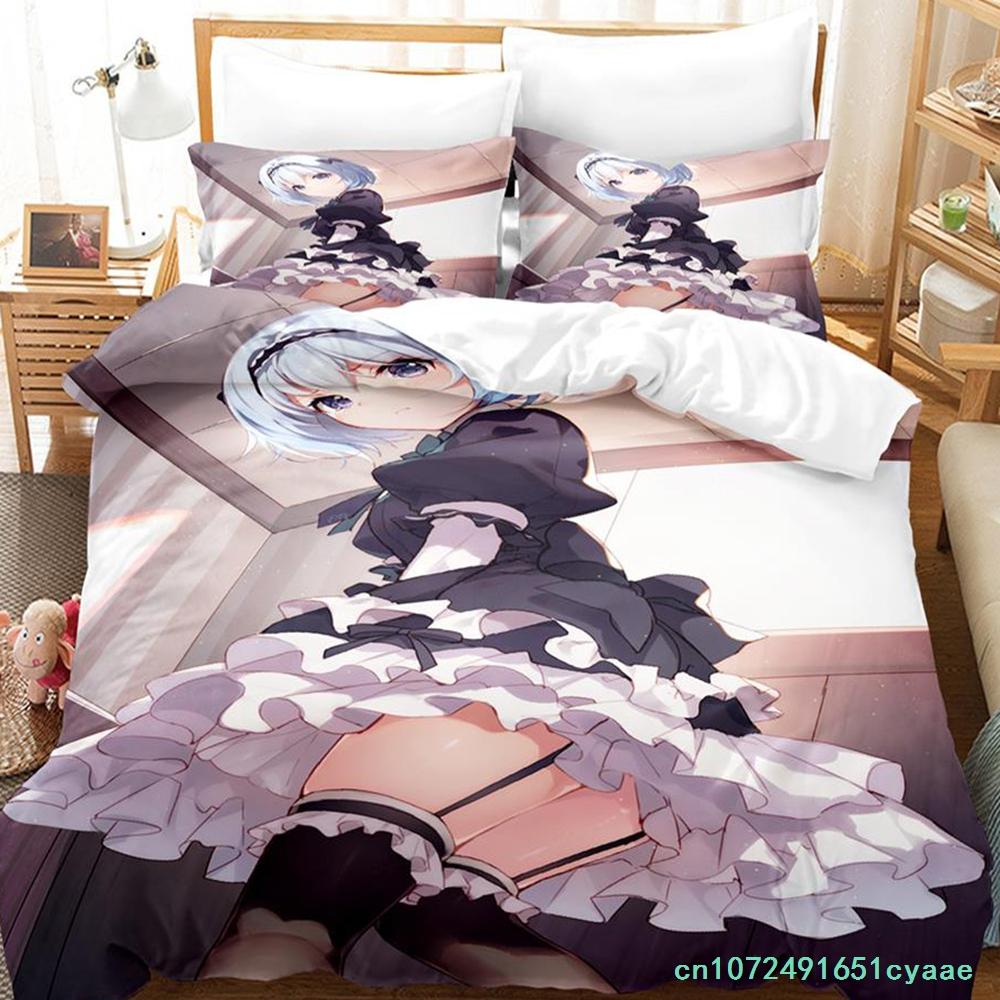 The Ryuo's Work Is Never Done! Bedding Set Single Twin Full Queen King Size Bed Set Adult Kid Bedroom Duvetcover Sets Anime
