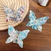 Colorful Acetate Butterfly Hair Claw PVC Sweet Shark Clip Elegant Retro Hair Crab Clip  Lady