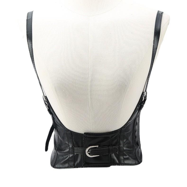 Shoulder Style Punk Strap Cummerbund Womens Waist Cinching Fashion Clothing