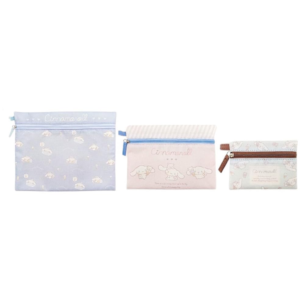 

Triple Relaxed Cinnamoroll Pouch, Natural, синий