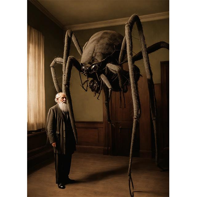Old Vampire Man With Giant Monster Vintage Tabletop Photo Prints Poster Canvas Painting Wall Art Pictures Living Room Home Decor