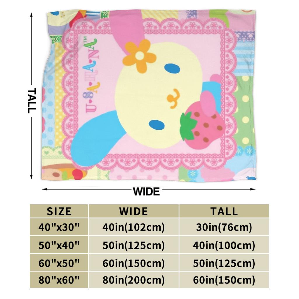 Usahana Cartoon Super Soft Blanket  Girls Boys Plush Bedding Throws Pattern Couch Chair Flannel Bedspread Sofa Bed Cover