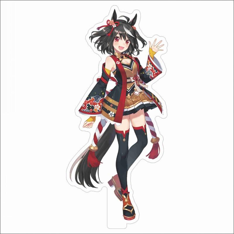 Japan Beautiful Derbil 15 Cm Cartoon Characters Acrylic Double-sided Stand Model Kawaii Cute Office Decoration Panel Permanent Recording Fans