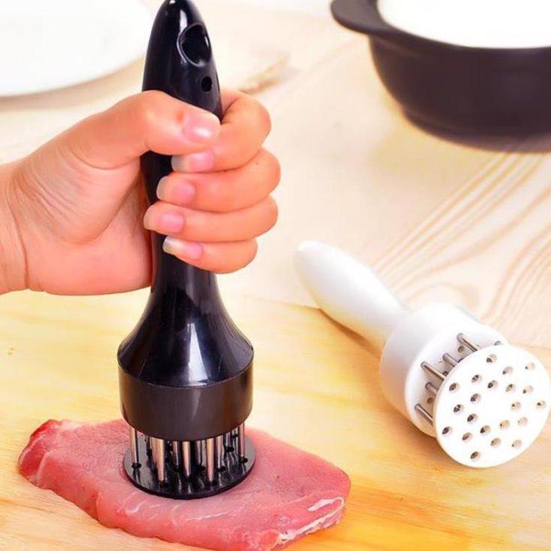 Professional Meat Tenderizer Stainless Steel Needles Non Slip Handle For Tenderizing Steak Pork Beef Faster Marinade Absorption