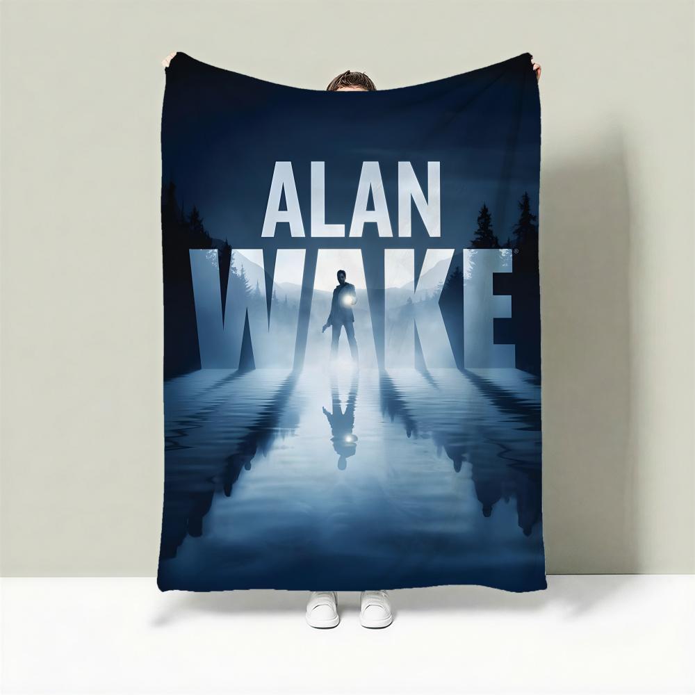 Game A-Alan Wake Throw Lightweight 240g Flannel Blanket Soft Skin-friendly for Summer Cooling 75X95CM