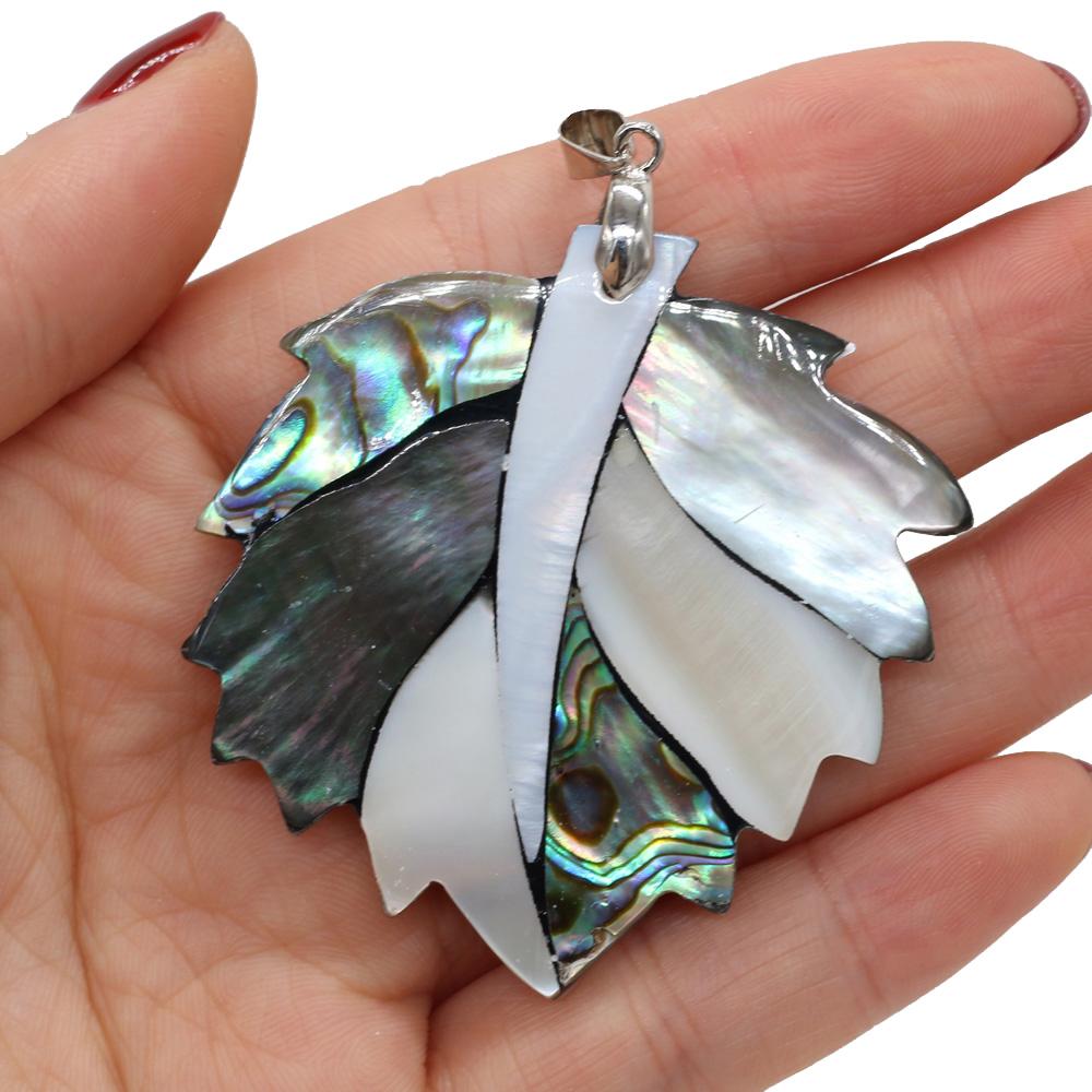 Splicing Pendant Natural Shell Irregular Pendant 50x50mm For Jewelry Making DIY Necklace Bracelet Accessory