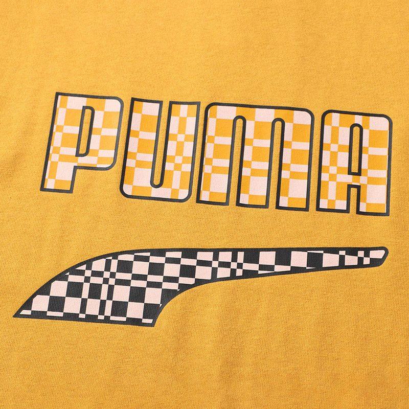 Puma Downtown T Shirts Men's Orange Crew Neck Moderate 533042-37