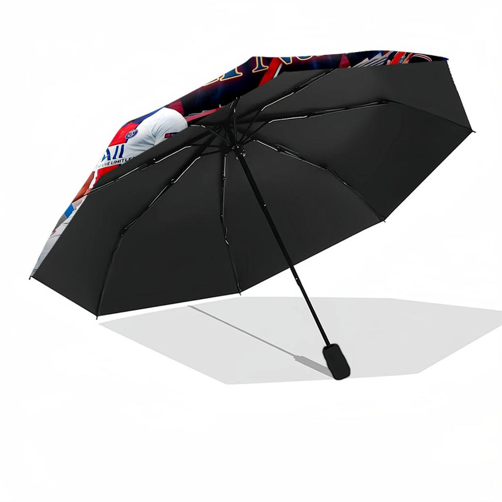 Mbappe Customize Your Name Umbrella Outdoor Automatic Umbrella with 8-Rib Lightweight Travel Essential Fashionable Gift for Festivals