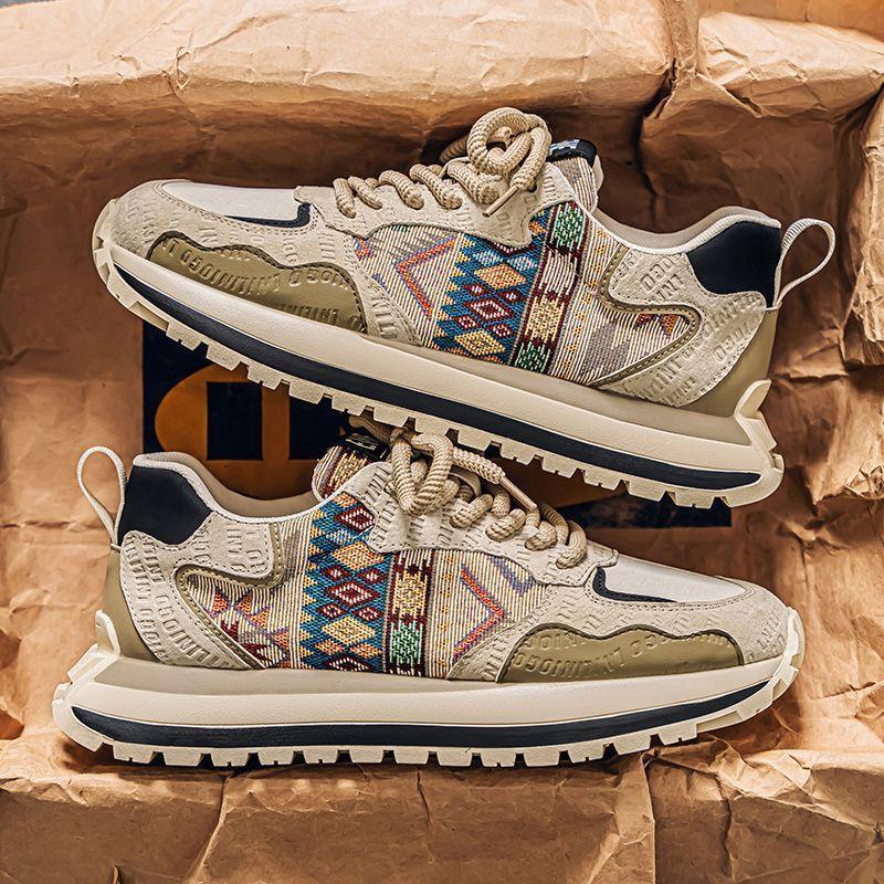 Fashion Trendy Mens Vulcanized Shoes Zapatillas Para Hombre Fashion Non Slip Breathable Men Casual Sneakers Loafers Casual Walking Shoes