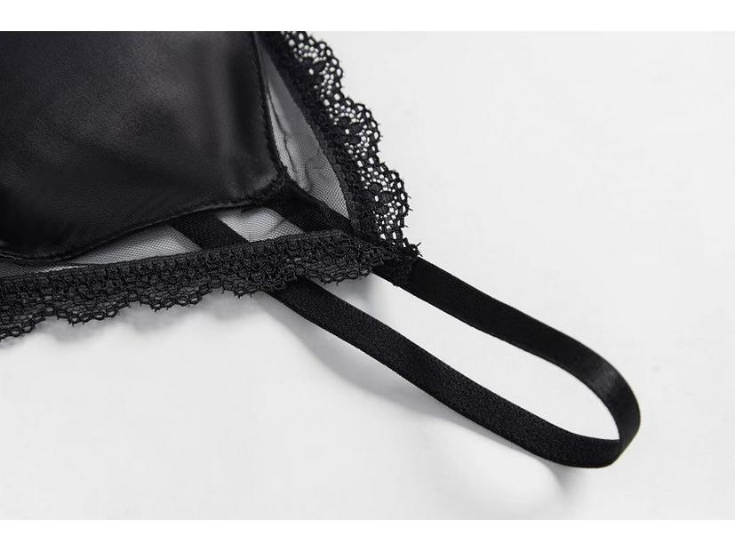 French Lace Triangle Bra: Sexy, Breathable, Wire-Free, Non-Padded, Cross-Border Style