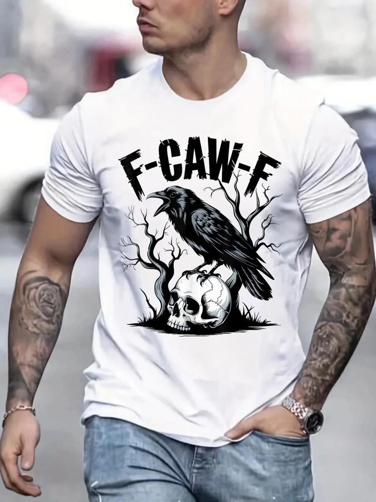 Black Bird Black Crow F Caw F Funny Skull Scary Unisex T-Shirt