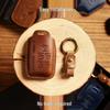 Premium Genuine Leather Key Case for Land Rover - Full Coverage, Signal-Friendly Protection