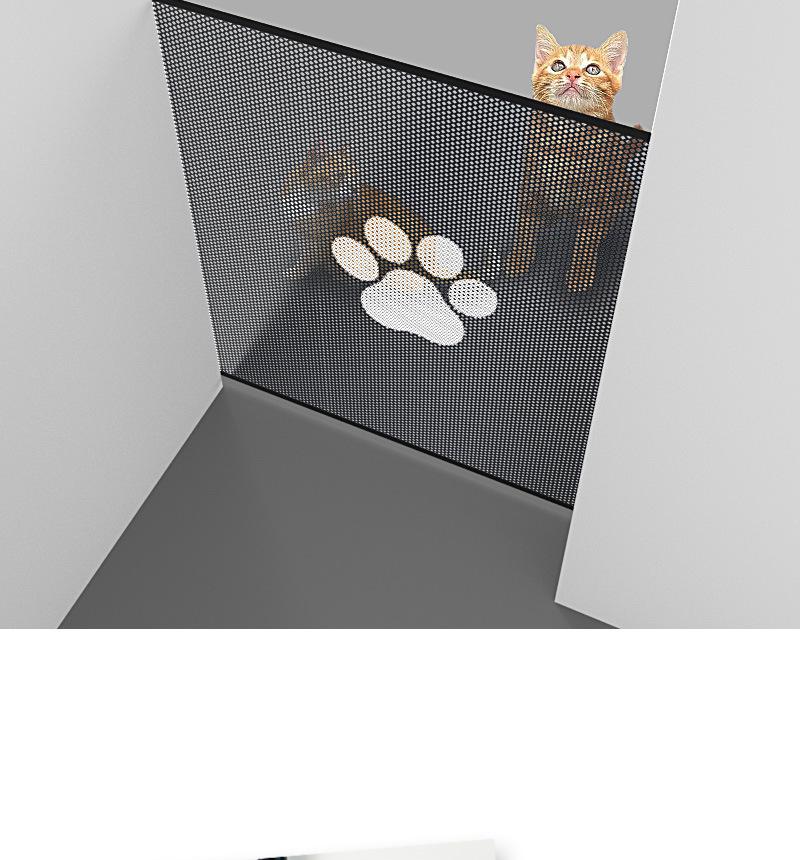 Retractable Anti-Cat Guardrail Door Bar - No-Drill Pet Barrier