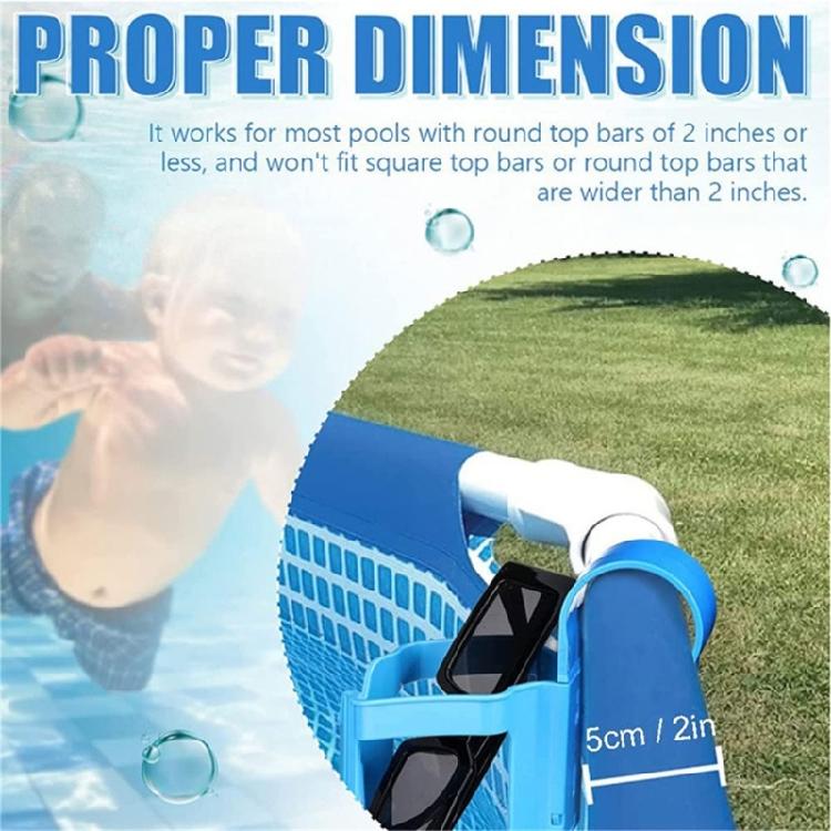 Heavy Duty Poolside Organizer Storage Rack Shelf For Outdoor Entertaining Wind Resistant Plastic Materials Easy To Carry