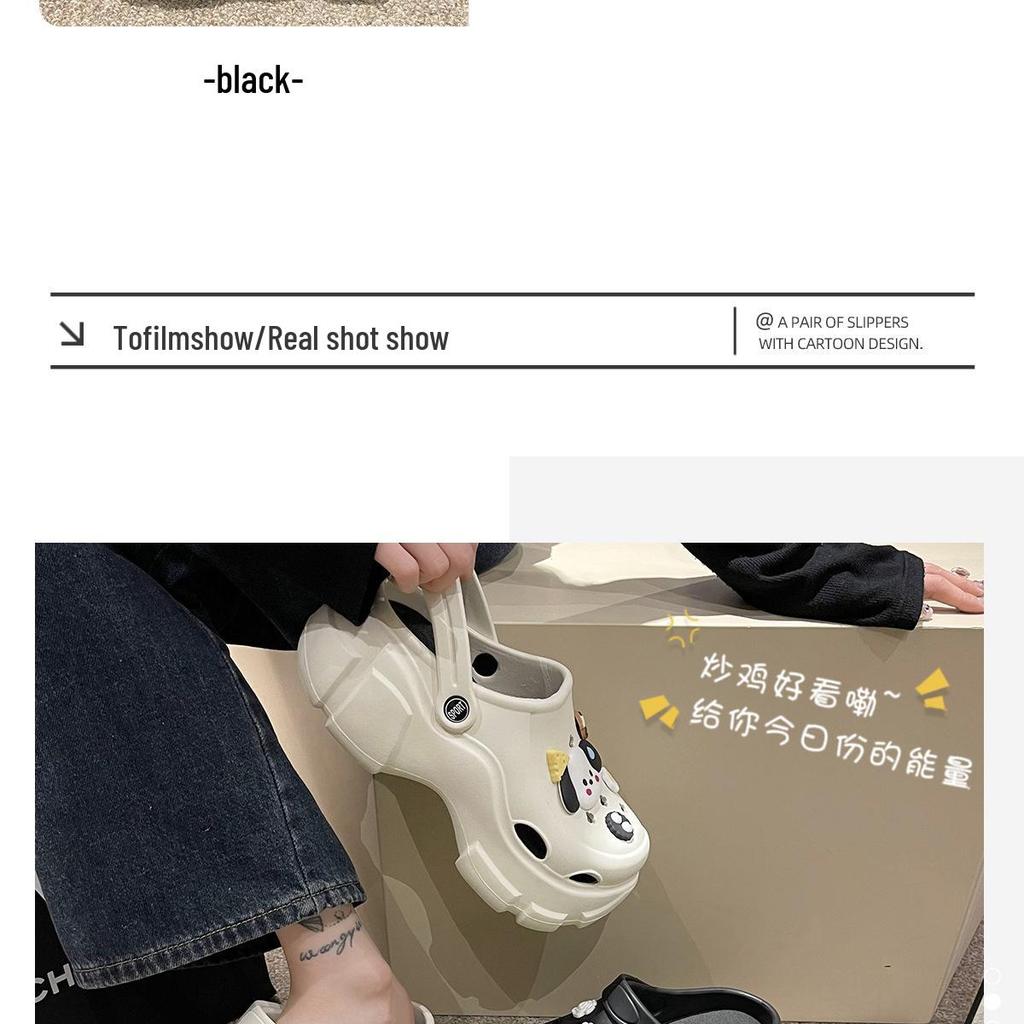 Sandales EVA à Talons Hauts pour Femmes - Semelle Épaisse 8CM Chaussures de Plage d'Été