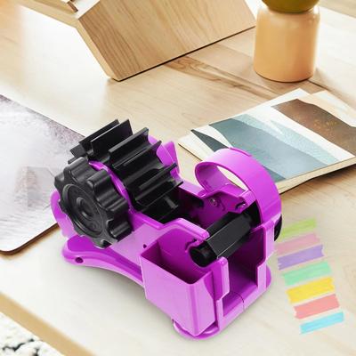 Mit Fach Halbautomatischer Klebebandabroller Wiederverwendbarer Klebebandhalter Thermisches Klebebandabroller Schreibtisch