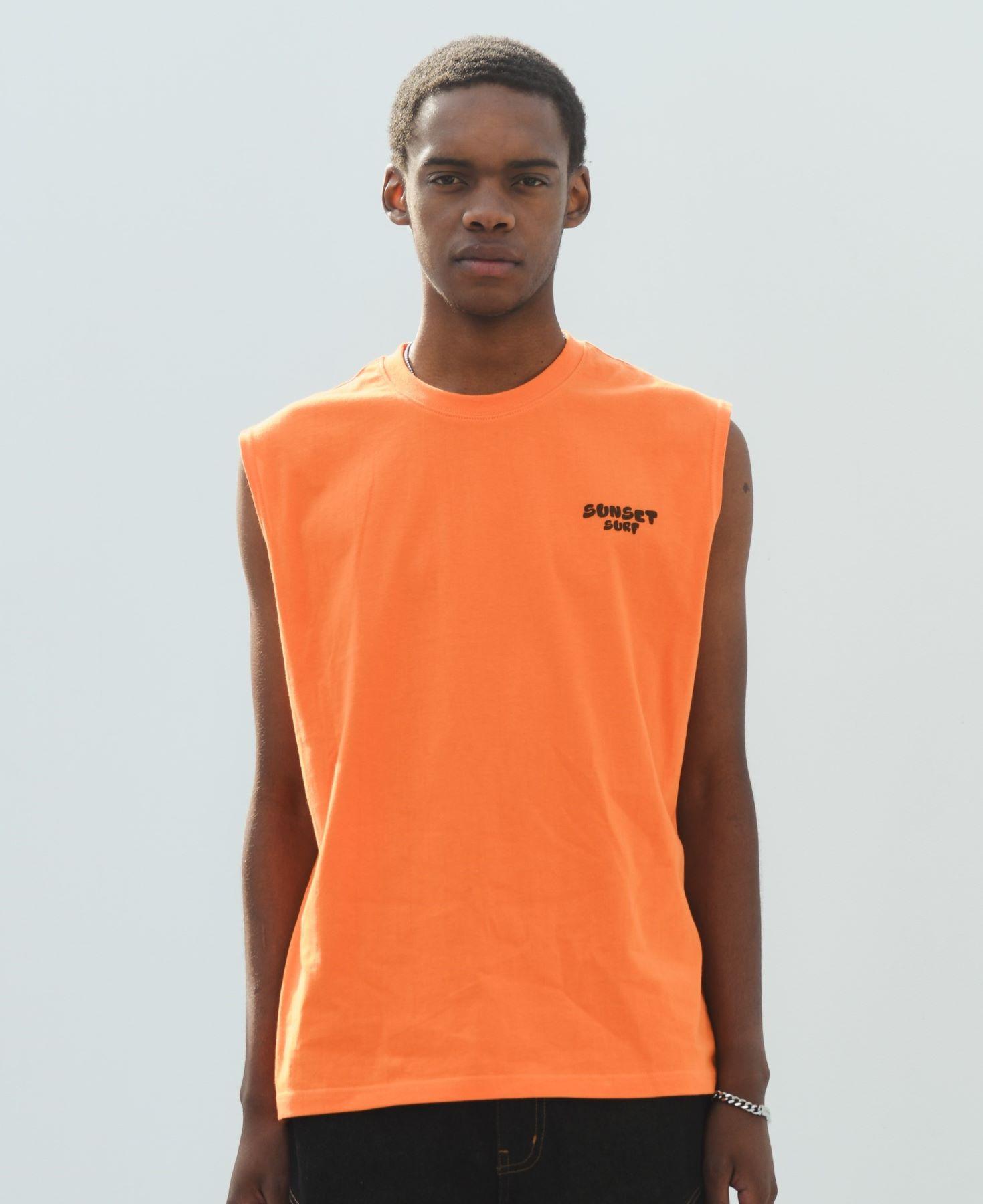 Bajubiju Sunset Surf Sleeveless [Orange] M